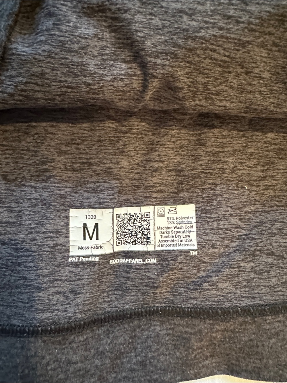 SODO Men's Crewneck Hoodie Sweater - Charcoal Heather - Picture 4 of 7